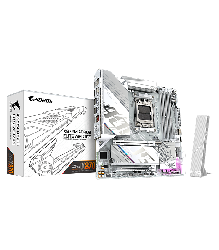 X870M A ELITE WF7 ICE G10 X870M AORUS ELITE WIFI7 ICE G10 - Imagen 1